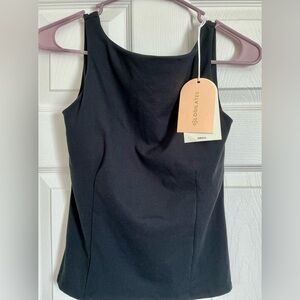 BLOGILATES WOMENS BOATNECK CRISSCROSS TANK TOP